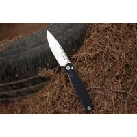 Real Steel Messer HUGINN BLACK Folder VG-10 Stahl G10...