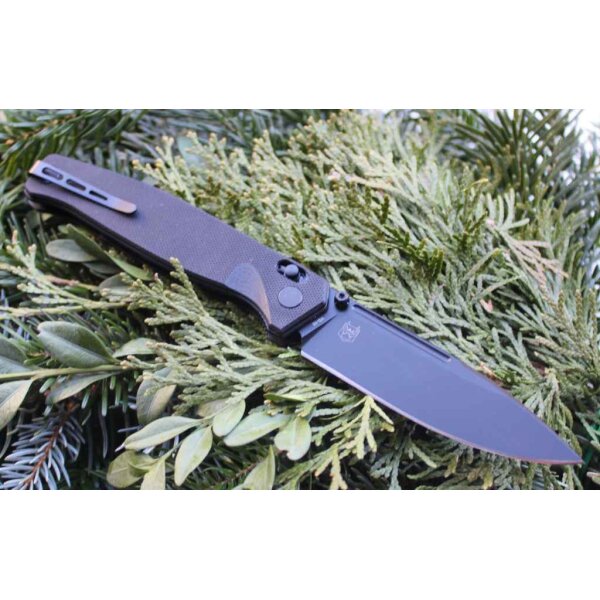 Real Steel HUGINN FULL BLACK Folder VG-10 Stahl G10 Griff Slide Lock