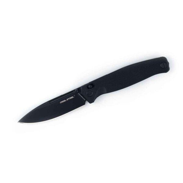 Real Steel HUGINN FULL BLACK Folder VG-10 Stahl G10 Griff Slide Lock