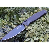 Real Steel HUGINN FULL BLACK Folder VG-10 Stahl G10 Griff...