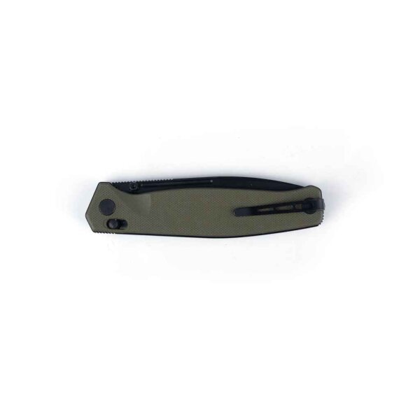 Real Steel HUGINN OD GREEN/BLACK Folder VG-10 Stahl G10 Griff Slide Lock