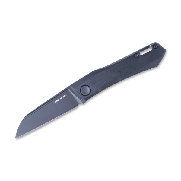 Real Steel SOLIS Titanium All Black Messer Slipjoint N690 Stahl Titangriff