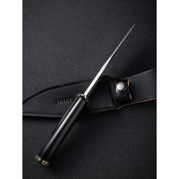 CIVIVI Teton-Tickler C20072-1 Messer Fixed Blade D2 Stahl G10 Griff Lederscheide