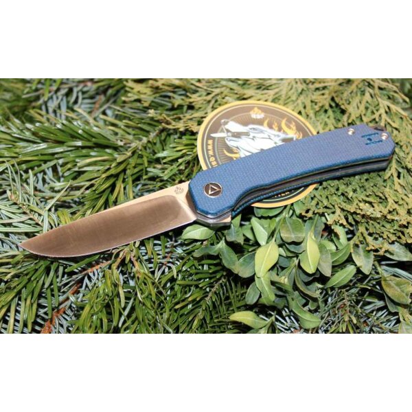 QSP Knife OSPREY QS139-B Messer Folder 14C28N Stahl Micartagriff BLUE