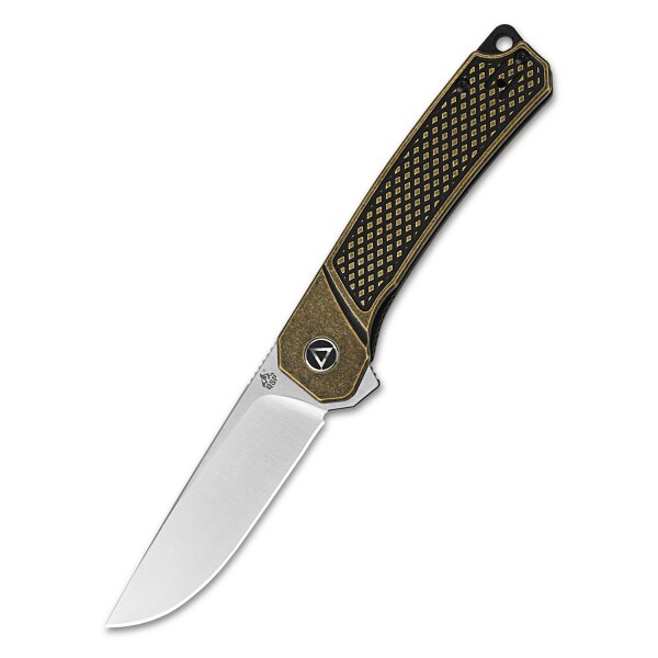 QSP Knife OSPREY QS139-D1 Messer Folder 14C28N Stahl Messinggriff