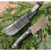 J&V K-9 NX-62  G10 Schwarz inkl. Lederscheide