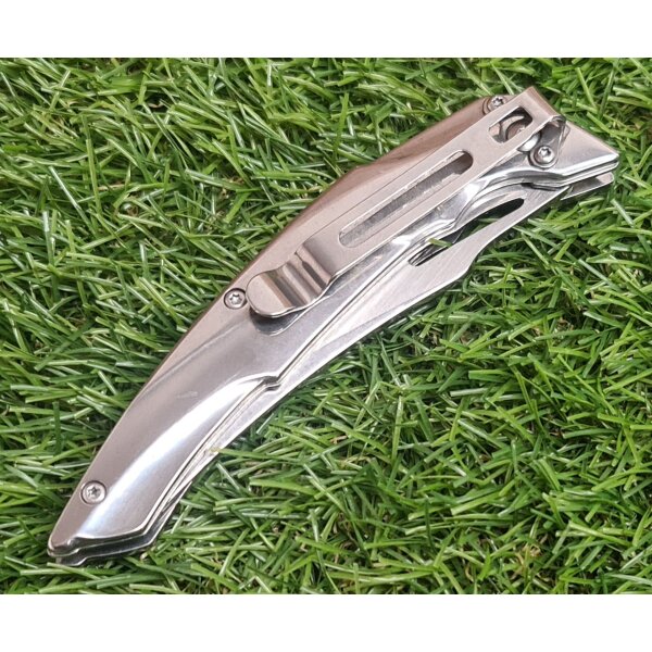 Albainox Plus NACRE II Taschenmesser 3Cr13MoV Stahl Edelstahlgriff mit Acryleinlage