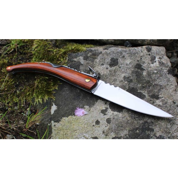 Albainox Navaja INOX Messer Zweihand Staminaholz Klappbügel Brotzeitmesser
