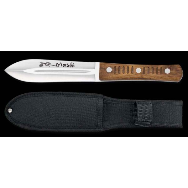 Albainox MASAI Messer doppelseitig geschliffen 3Cr13MoV Stahl