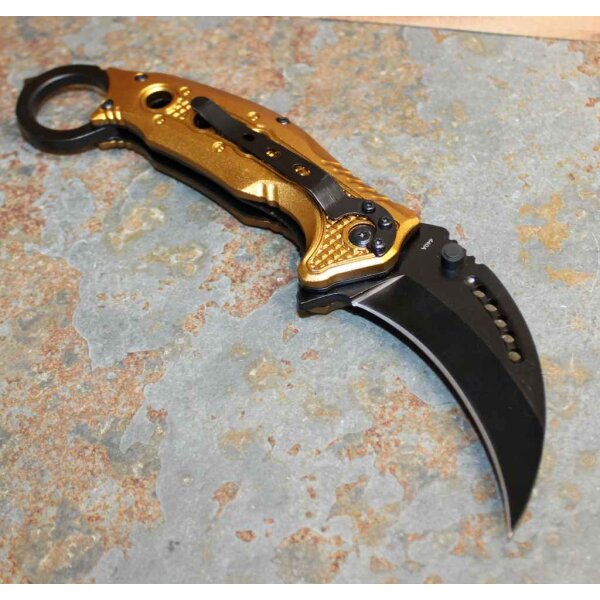 Böker Magnum BLACK SCORPION Messer Flipper 440A Stahl Taschenmesser Messer 01MB713