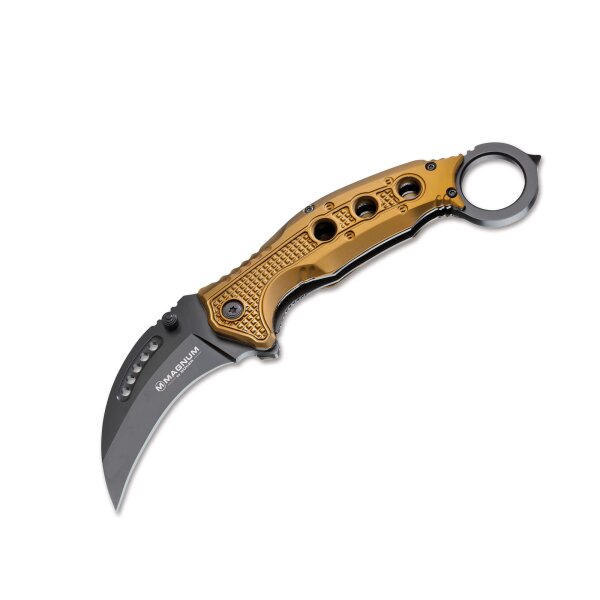 Böker Magnum BLACK SCORPION Messer Flipper 440A Stahl Taschenmesser Messer 01MB713