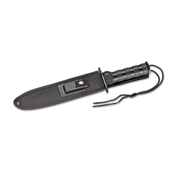 Böker Magnum Messer SURVIVALIST Outdoormesser mit Scheide und Schärfstein 02MB935