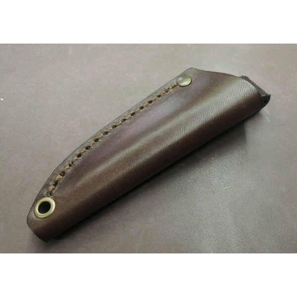 Brisa Necker 70 Sc EDC Messer 12C27 Stahl Olivenholz mit Lederscheide