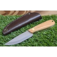 Brisa Necker 70 Sc EDC Messer 12C27 Stahl Olivenholz mit...
