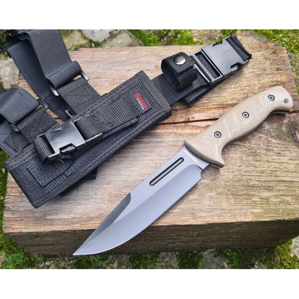 Böker Magnum Desert Warrior 2.0 Outdoormesser 440A Stahl Micarta Griff 02SC012
