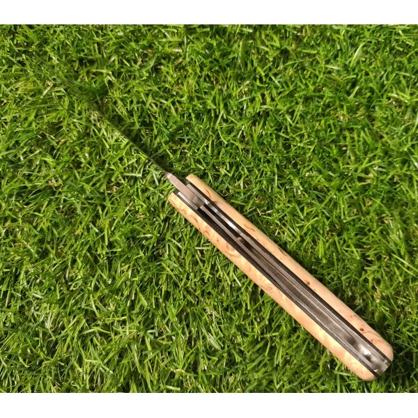 J&V Forester Campera Abedul Messer Taschenmesser Maserbirke Griff 14C28N Stahl