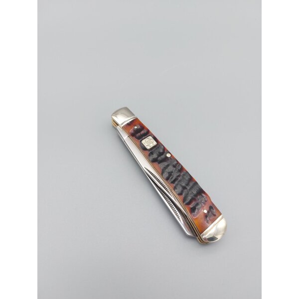 Rough Ryder Rider Messer RAMS HORN  TAPPER Slipjoint 440 Stahl Widderhorn