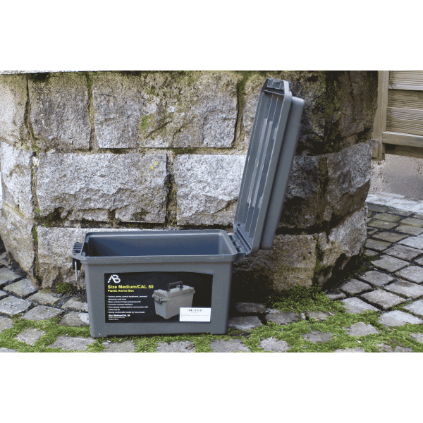Munitionskiste US Kunststoff oliv neu Camping Kiste (Cal. 50)