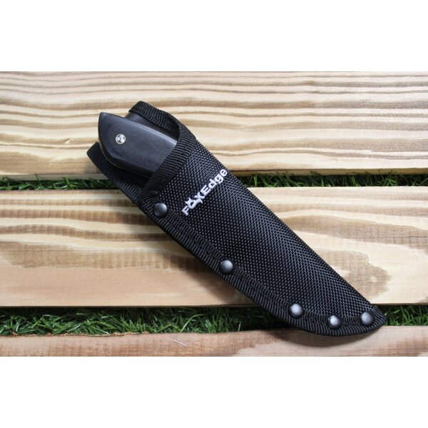 FoxEdge by FoxKnives Messer FIXED PAKKAWOOD EDC Outdoormesser mit Nylonscheide