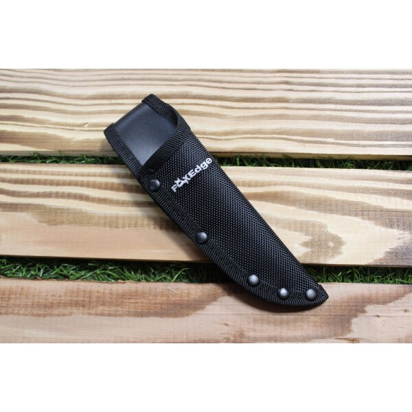 FoxEdge by FoxKnives Messer FIXED PAKKAWOOD EDC Outdoormesser mit Nylonscheide