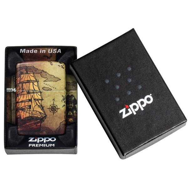 Zippo Pirate Ship Piratenschiff Benzinfeuerzeug 60005661