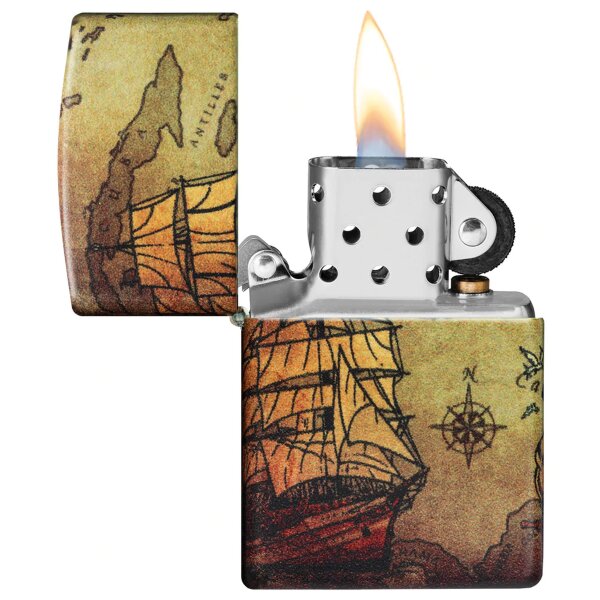 Zippo Pirate Ship Piratenschiff Benzinfeuerzeug 60005661