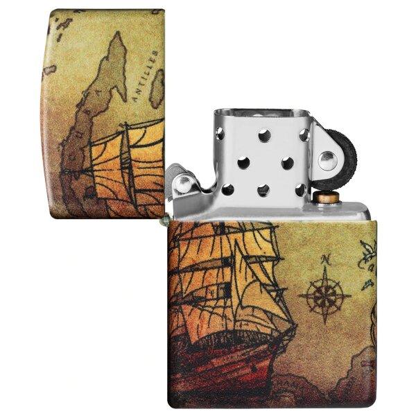 Zippo Pirate Ship Piratenschiff Benzinfeuerzeug 60005661