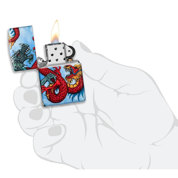 Zippo Fighting Dragon Benzinfeuerzeug 60005658
