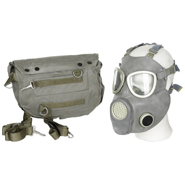 Polnische Schutzmaske MP4 Gasmaske mit Filter neuwertig Tasche