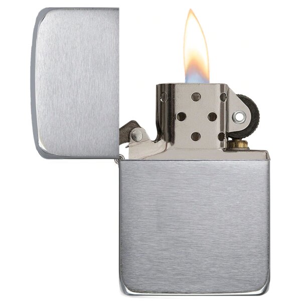 Zippo 1941 Replica Brush Chrome chrom gebürstet Benzinfeuerzeug