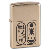 ZIPPO goldfarben Tutankhamen Benzinfeuerzeug Feuer Made...