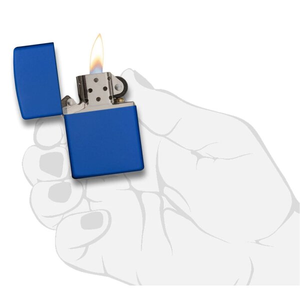 ZIPPO royal blue matt Benzinfeuerzeug 60001189