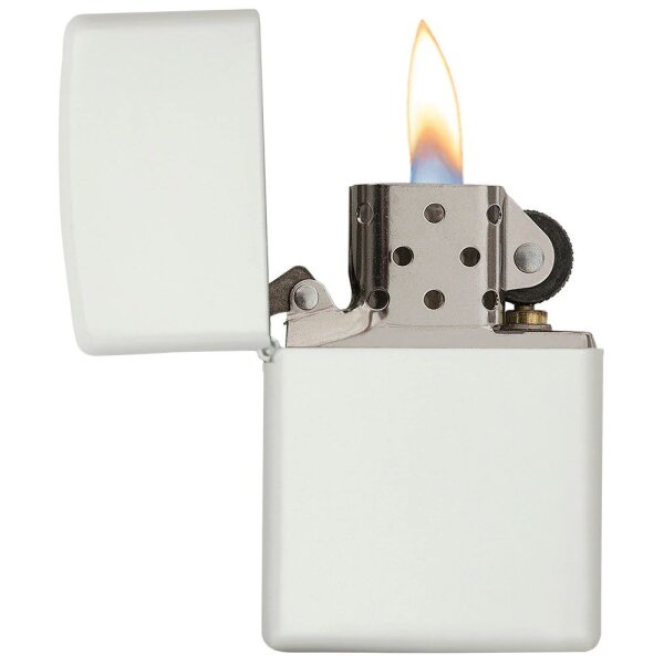 ZIPPO weiß matt / white matte Benzinfeuerzeug 60001194