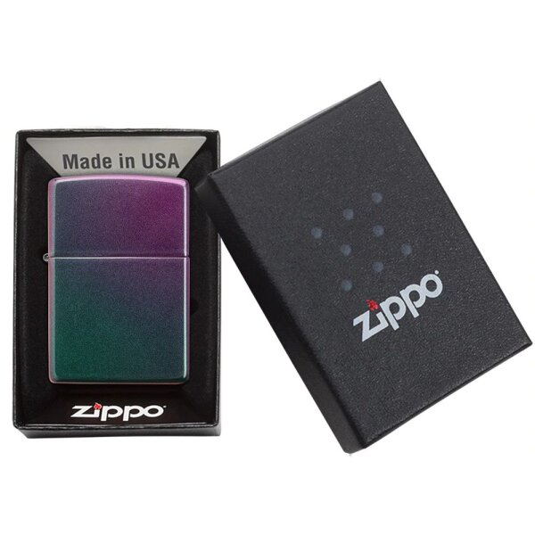 ZIPPO iridescent lila-grün Benzinfeuerzeug 60005216