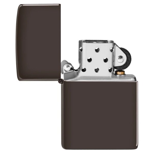 Zippo braun matt / brown matte Benzinfeuerzeug 60005214