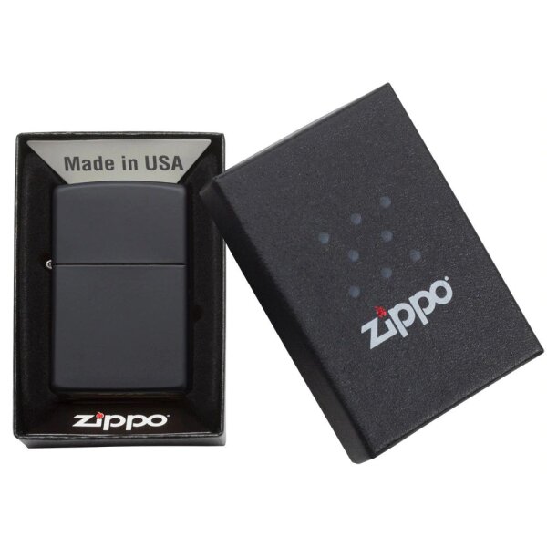 ZIPPO chrom media schwarz matt Benzinfeuerzeug 60001320