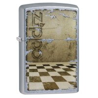 ZIPPO Street chrom Zippo Chess Flor Design...