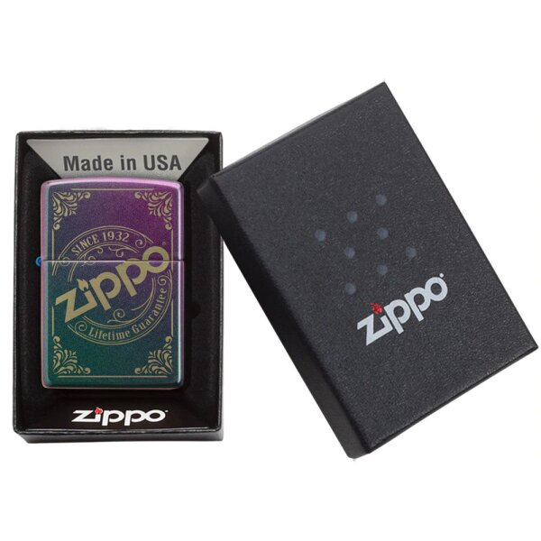 ZIPPO Rainbow Zippo Logo Benzinfeuerzeug 60005527