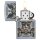 ZIPPO Street chrom Viking Odin Design Benzinfeuerzeug 60004549