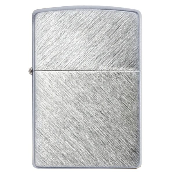 ZIPPO chrom gebürstet Herringbone Sweep Benzinfeuerzeug 60001234