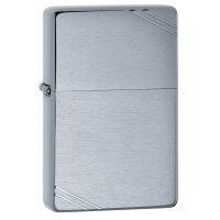 ZIPPO chrom gebürstet Vintage Streifen...