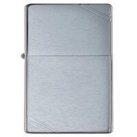 ZIPPO chrom gebürstet Vintage Streifen...