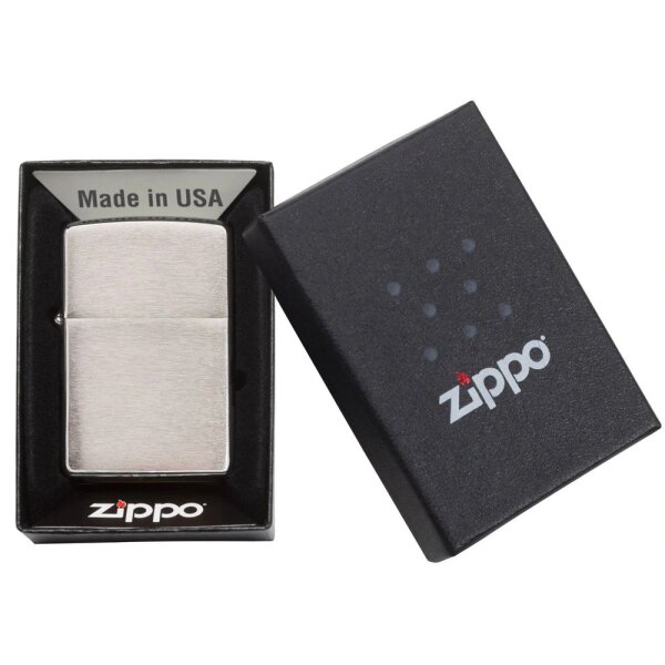 ZIPPO chrom gebürstet / Chrome Brushed Benzinfeuerzeug 60000804