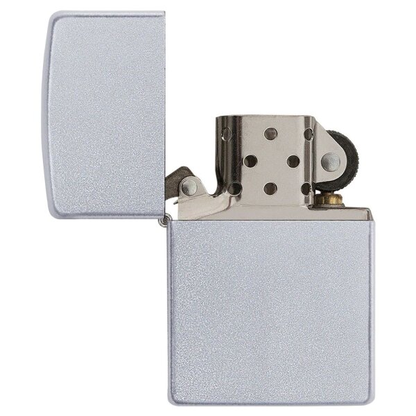 ZIPPO satiniert / satin chrome Benzinfeuerzeug 60000806