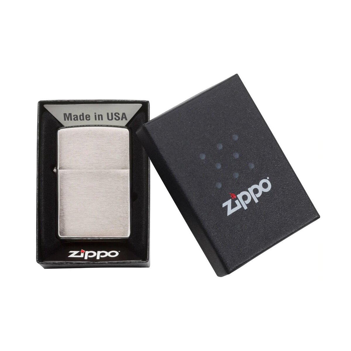 ZIPPO chrom gebürstet Armor Case Heavy Wall verstärktes Gehäuse 