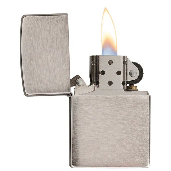 ZIPPO chrom gebürstet Armor Case Heavy Wall verstärktes Gehäuse Benzinfeuerzeug 60000849