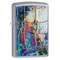 ZIPPO Street chrom Mosaik Benzinfeuerzeug 60004588