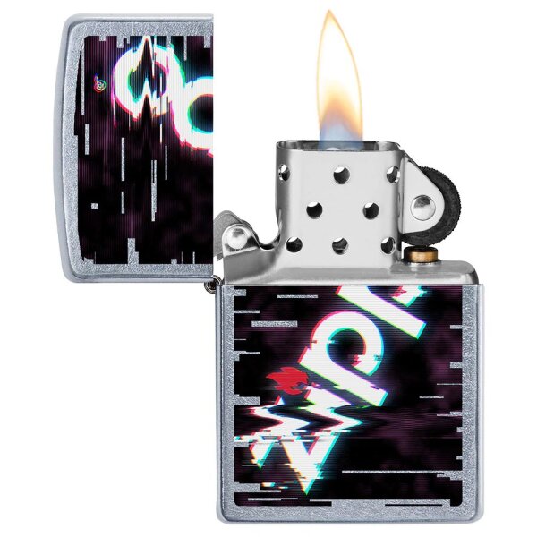 ZIPPO Street chrom Zippo Design Benzinfeuerzeug 60005357