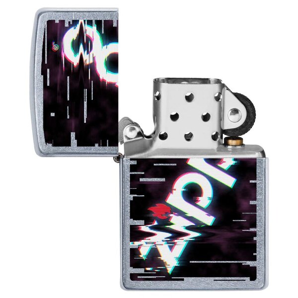 ZIPPO Street chrom Zippo Design Benzinfeuerzeug 60005357