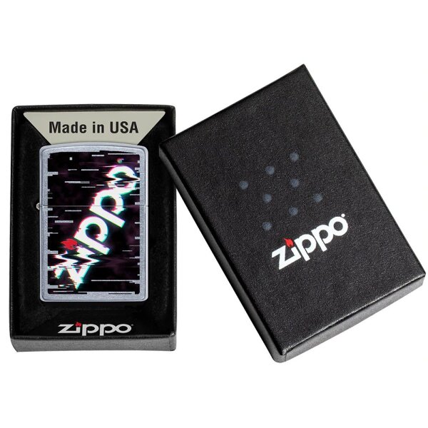 ZIPPO Street chrom Zippo Design Benzinfeuerzeug 60005357